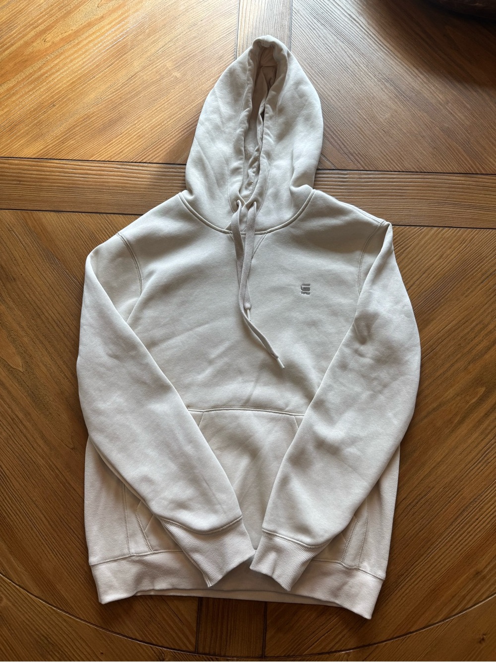 G STAR PREMIUM CORE HOODIE CREAM